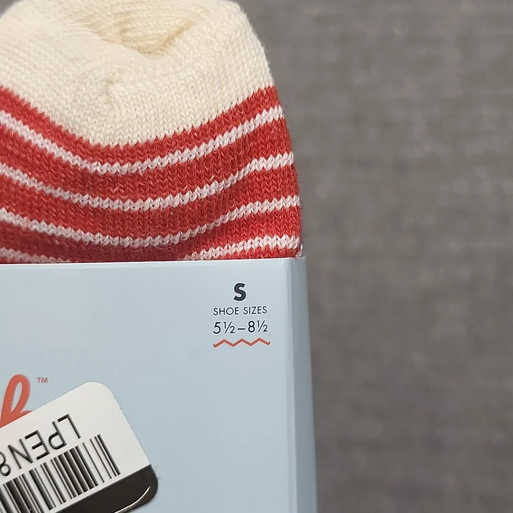 Cat & Jack Boys' Set of 10 Lightweight Striped Ankle Socks Size Small 5.5-8.5